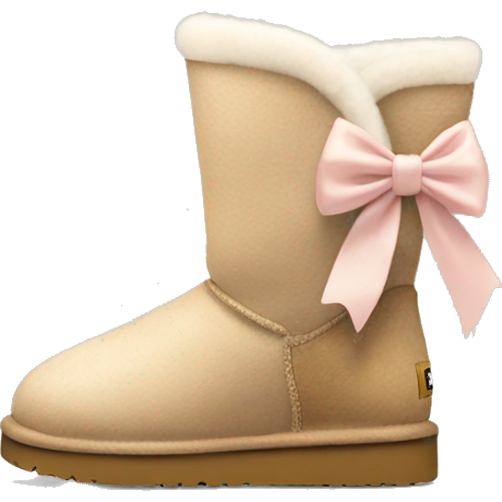 Ugg boots with light pin bow