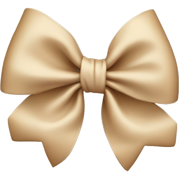 Beige bow