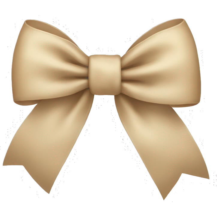 Beige bow