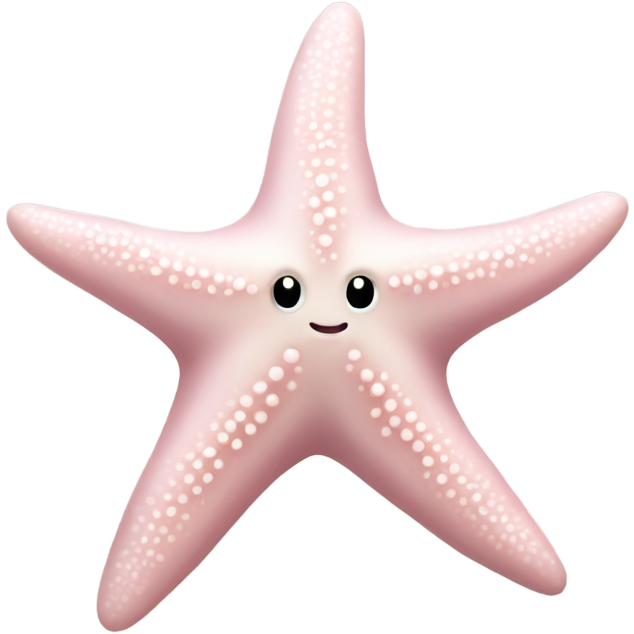 Pale pink starfish
