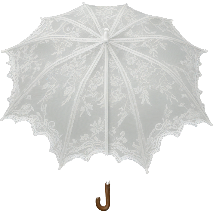Rococo lace white umbrella