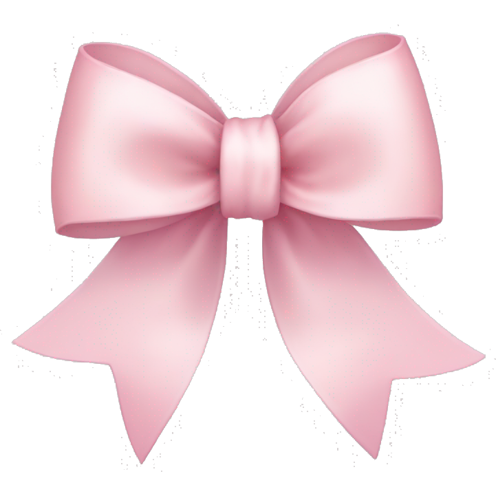 Light pink ribbon bow