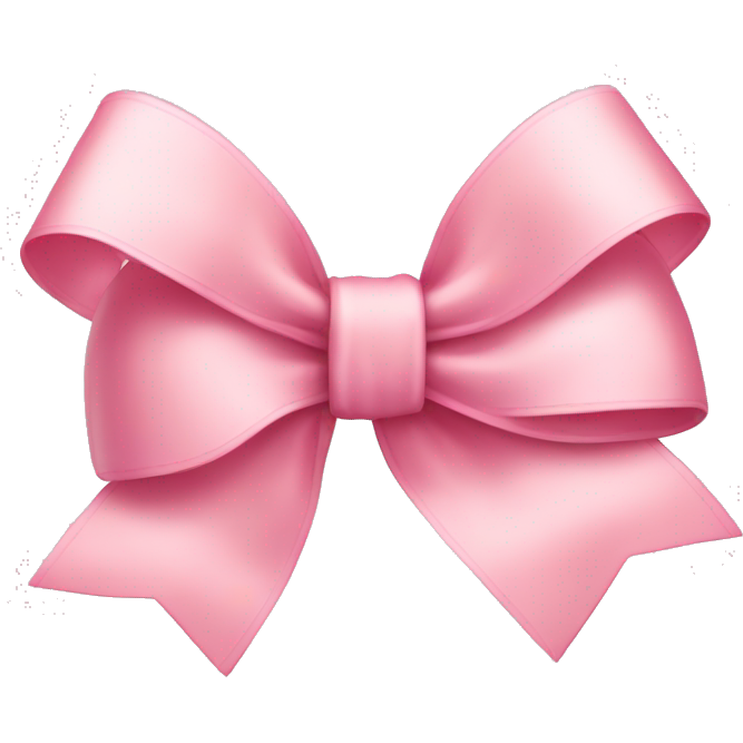 Light pink ribbon bow