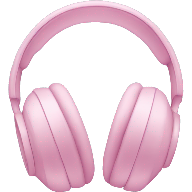 Pastel pink headphone