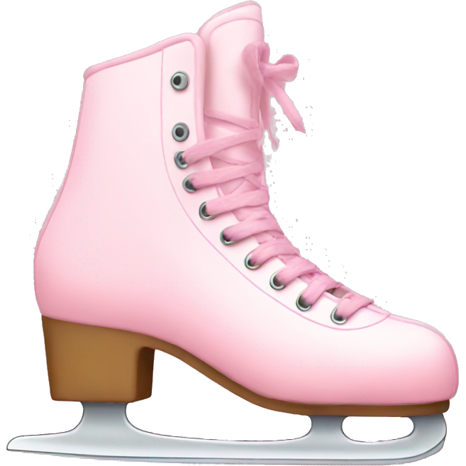 Pastel pink ice skates