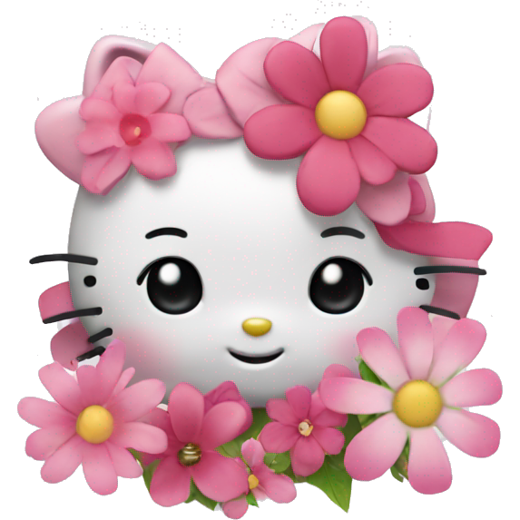 Hello kitty with flower