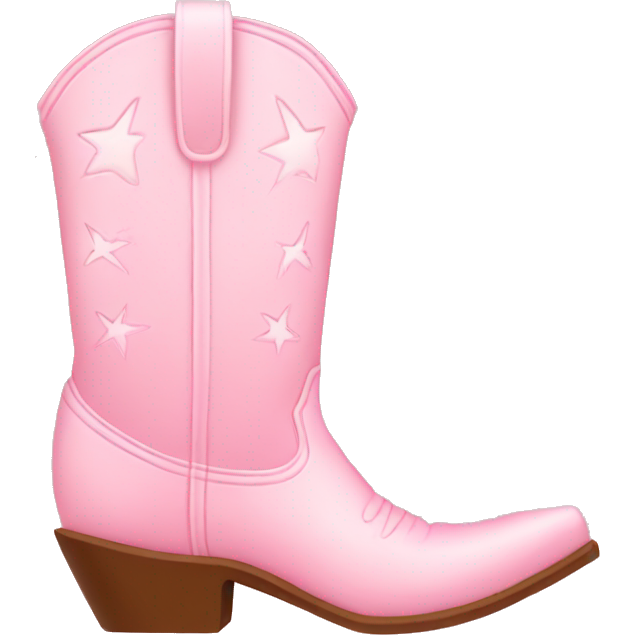 Light pink cowboy boot