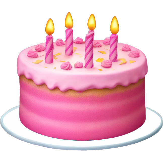 Pink birthday cake