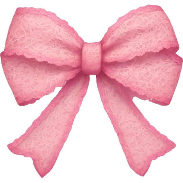 Pink lace bow