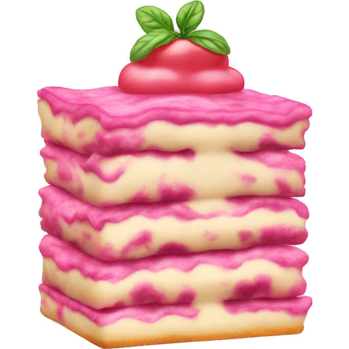 Pink lasagna