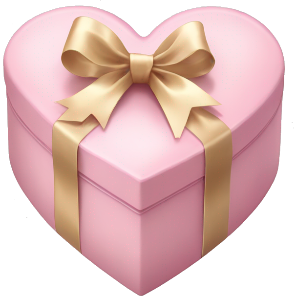Pale pink heart box, pale pink bow, filled with chocolates inside