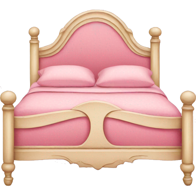 Pink vintage bed