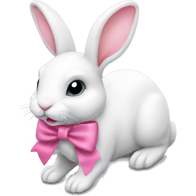 Rabbit with pink bow