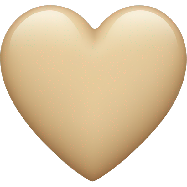 Beige heart