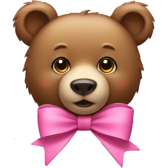 Bear with a pink bow