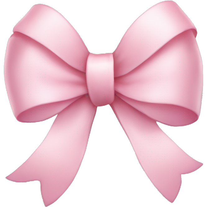 Light pink ribbon bow