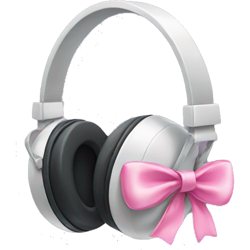 Headphones with pink bows