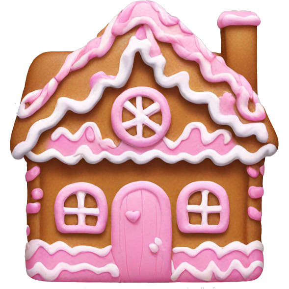 Pink gingerbread house