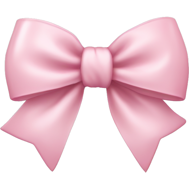 Light pink coquette bow