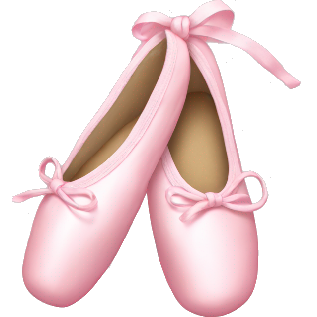 Pastel pink ballet shoes
