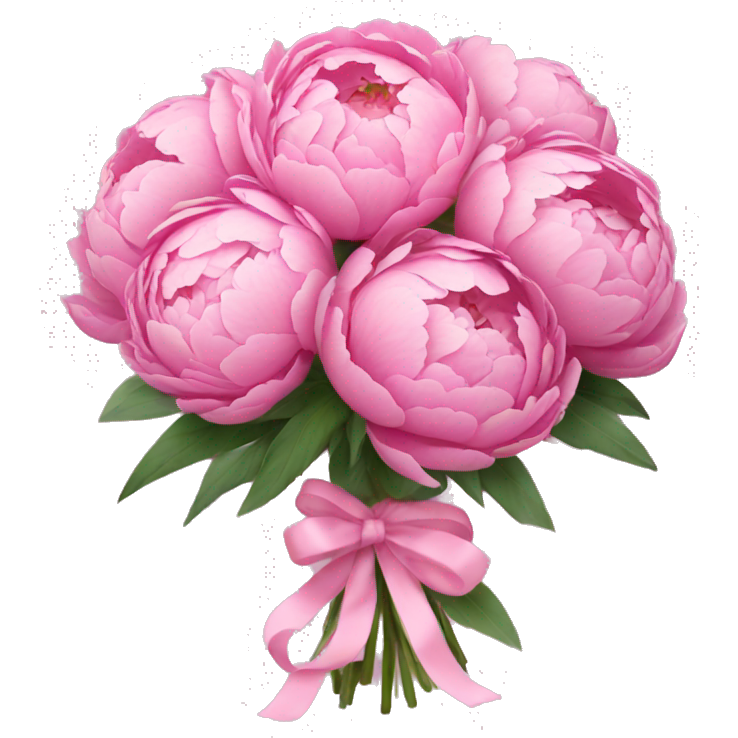 Pink peonies bouquet
