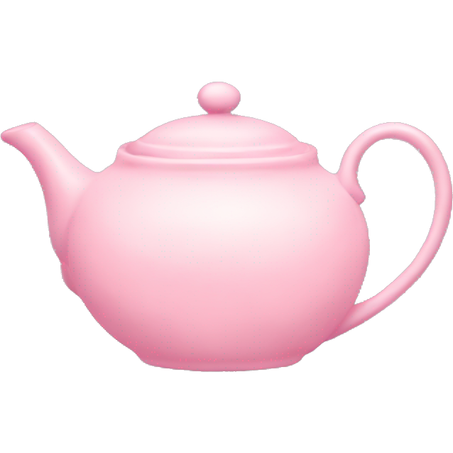 Pastel pink teapot