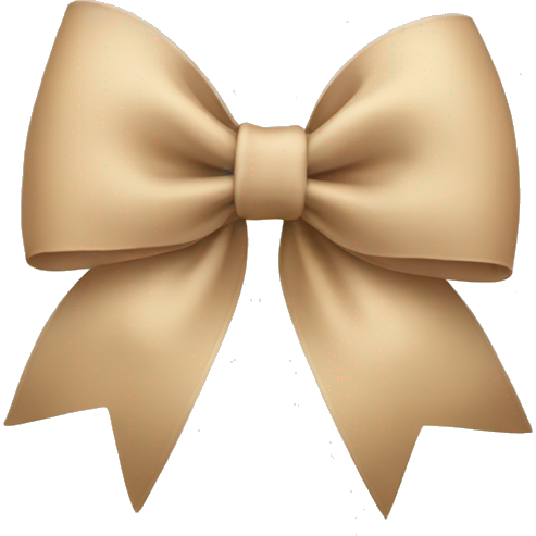 Beige bow