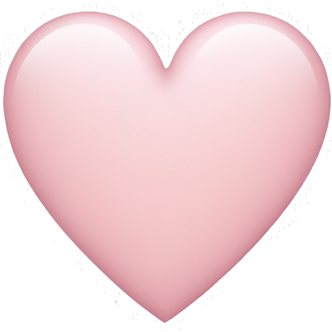 Light pink heart