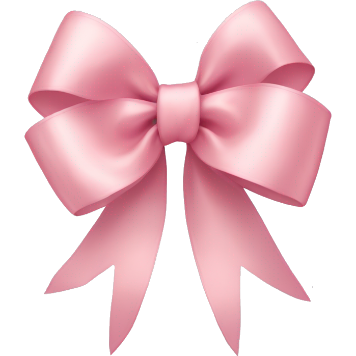 Light pink ribbon bow