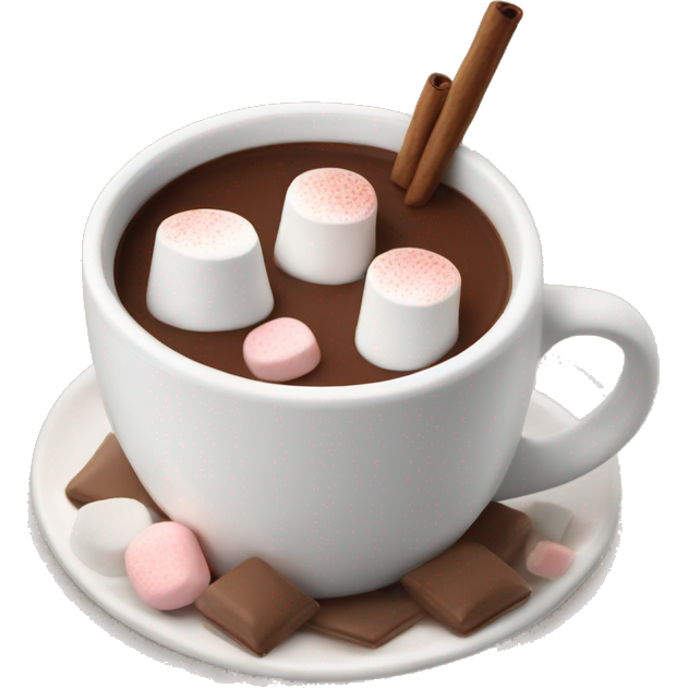 Hot chocolate and marshmallows