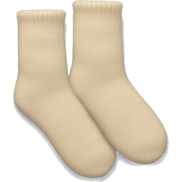 Two beige home socks