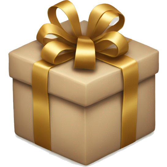 Beige christmas present