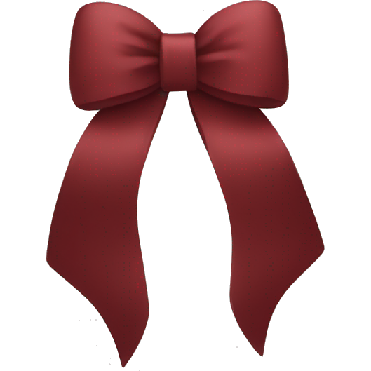 Dark red iPhone bow