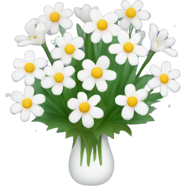Bouquet of snow drops, chrysanthemum and cosmos flowers