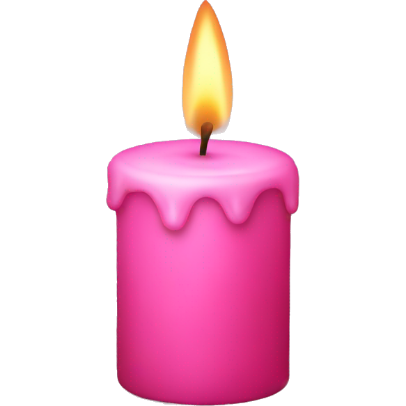 Pink candle