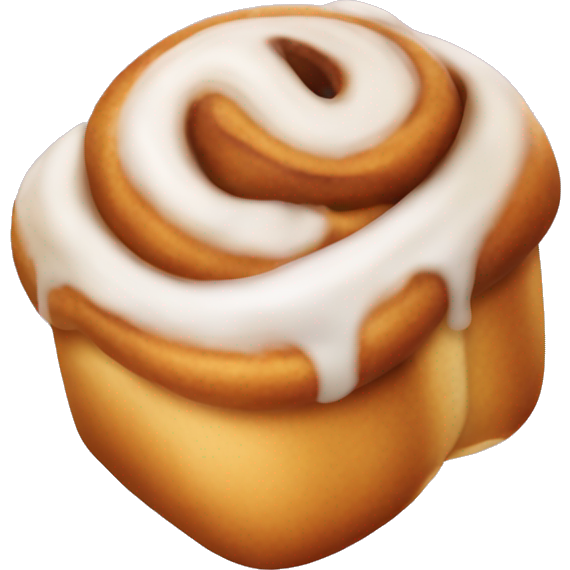 A cinnamonroll with glazing