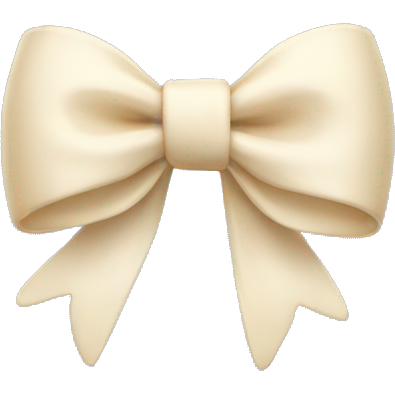Cream bow