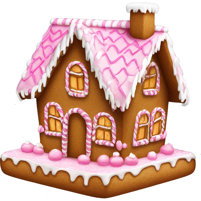 Gingerbread house pink