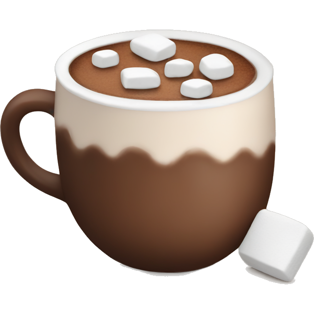 Hot chocolate with marshmallows