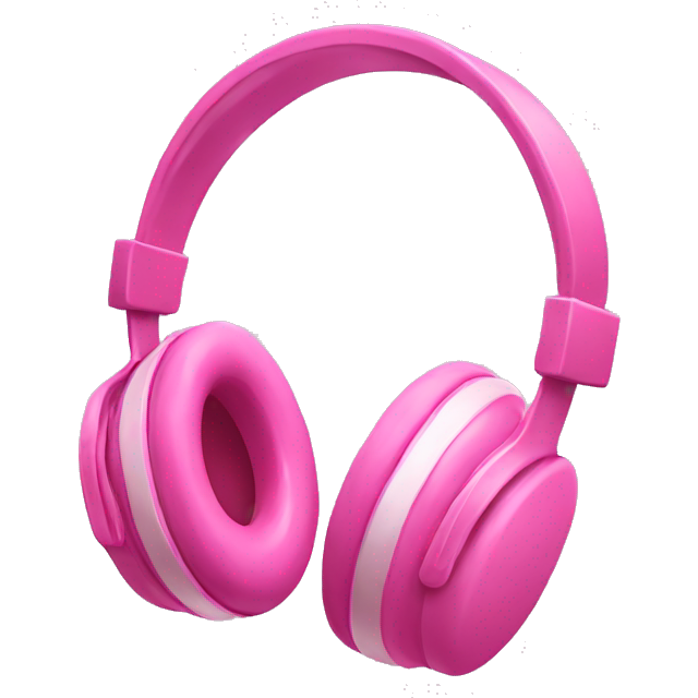 Pink headphones with a bow