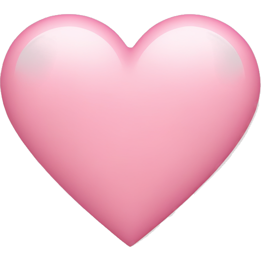 Light pink love heart