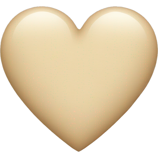 Beige heart