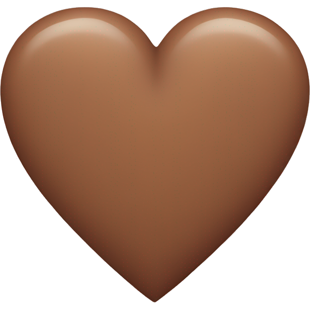 Brown pastel heart