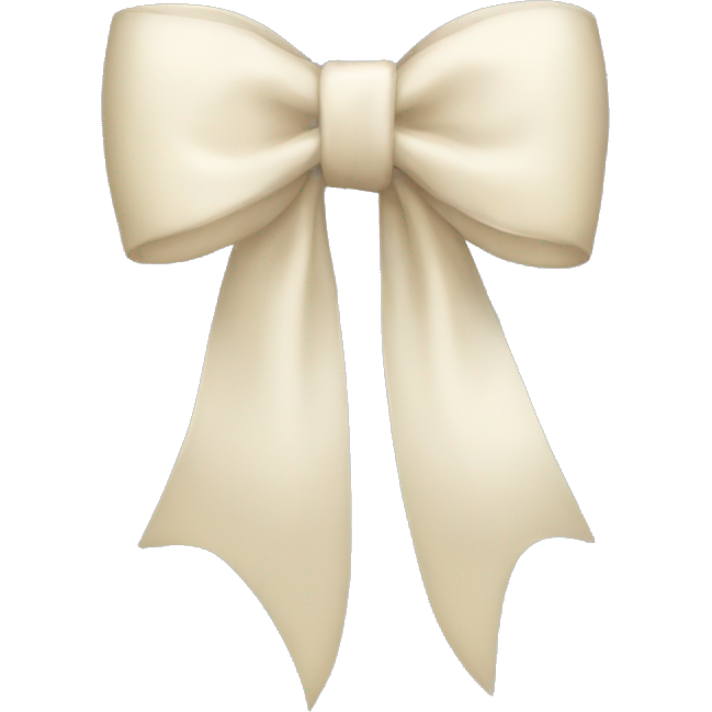 Cream bow