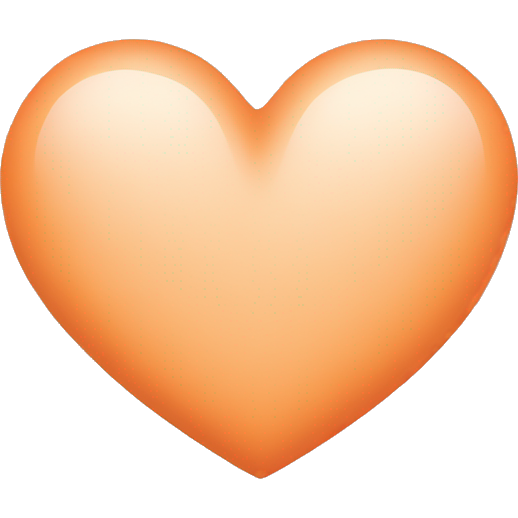 Pastel orange heart