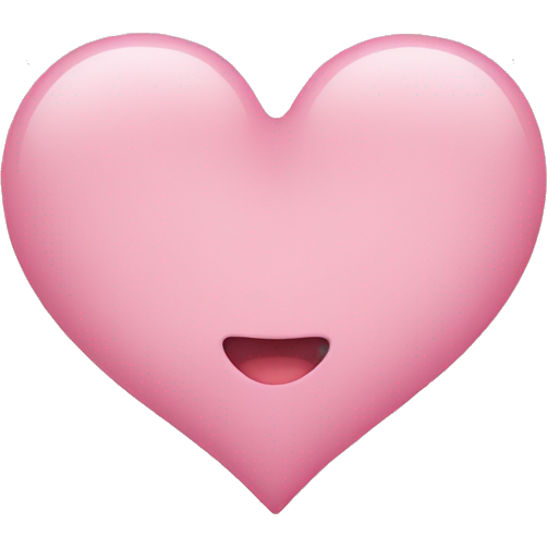 Baby pink heart