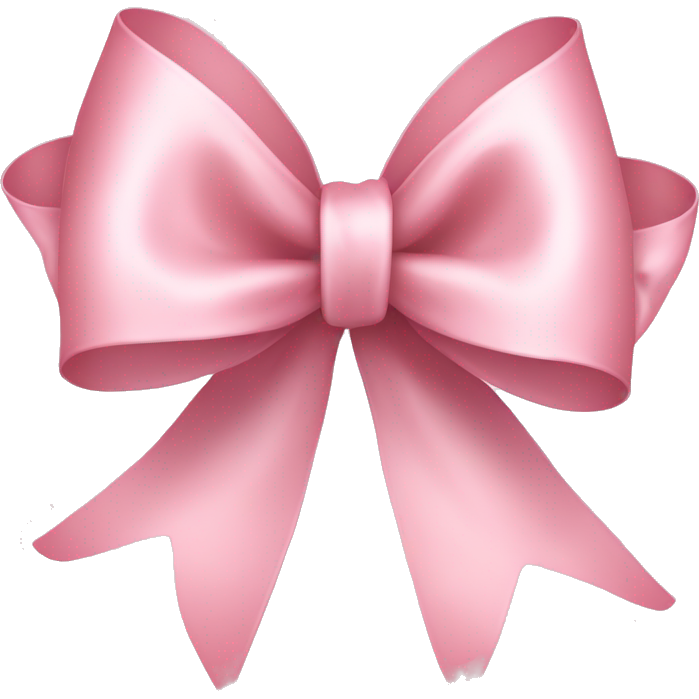 Pale pink ribbon bow