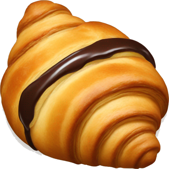 Croissant with chocolate