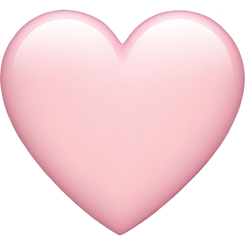 Light pink iphone heart