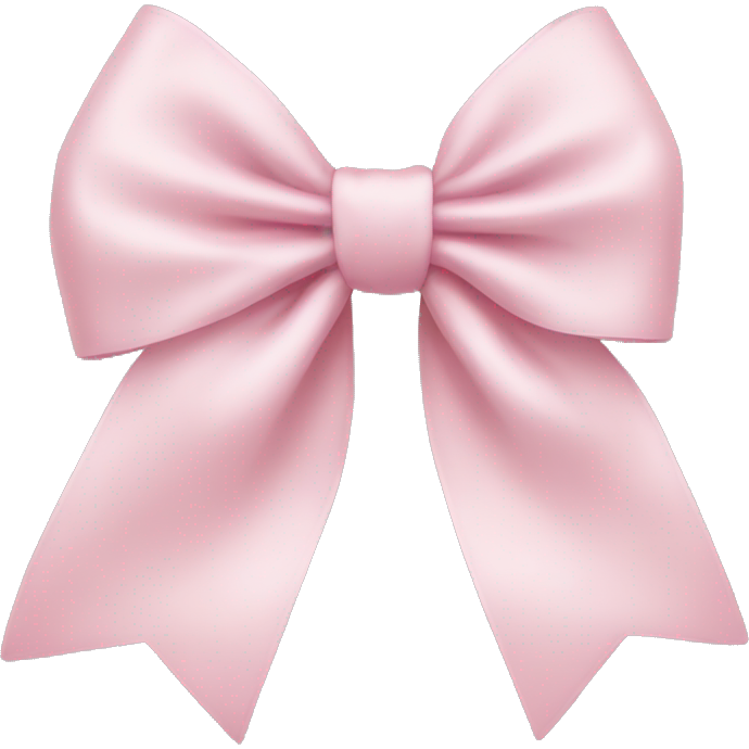 Pale pink bow